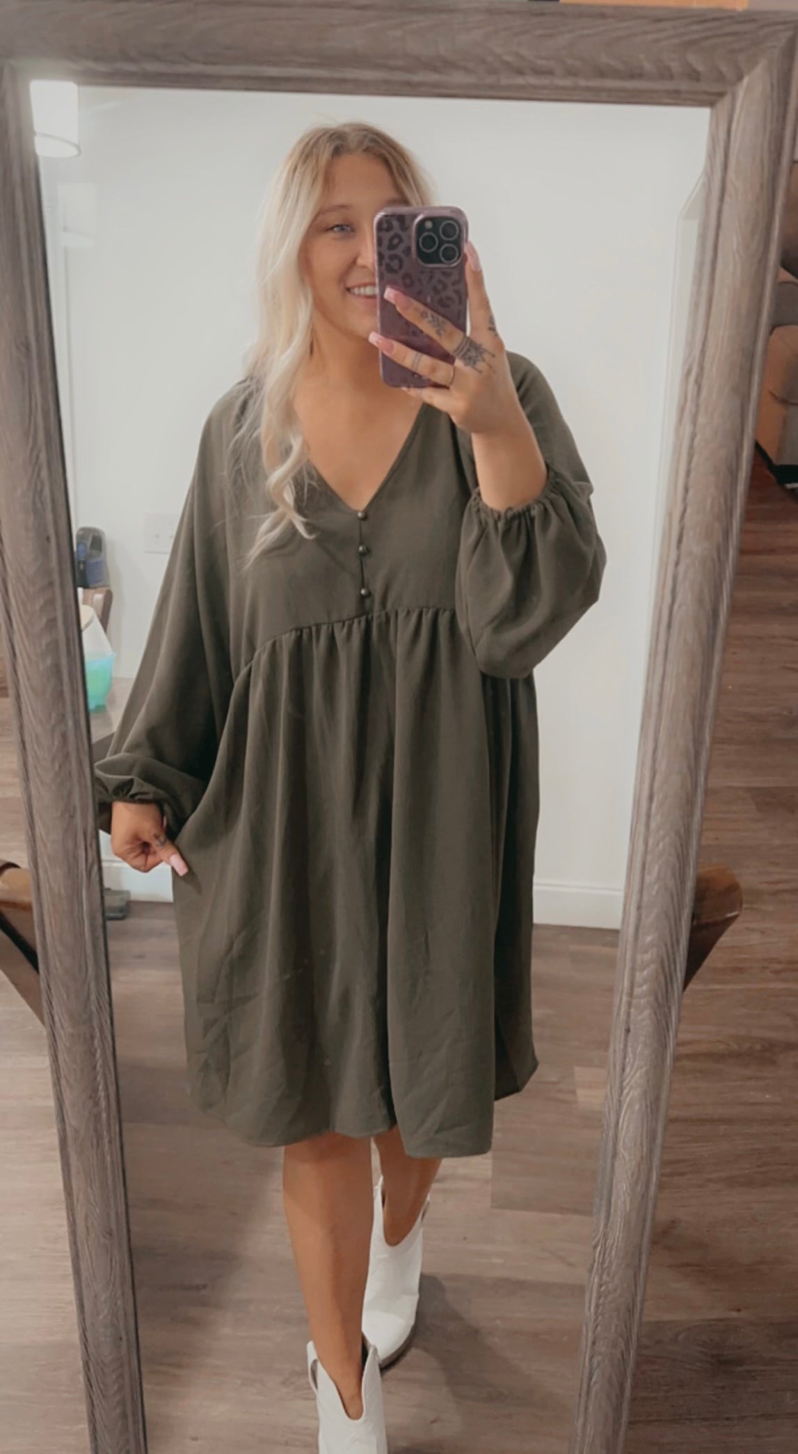 Moss plus size dress