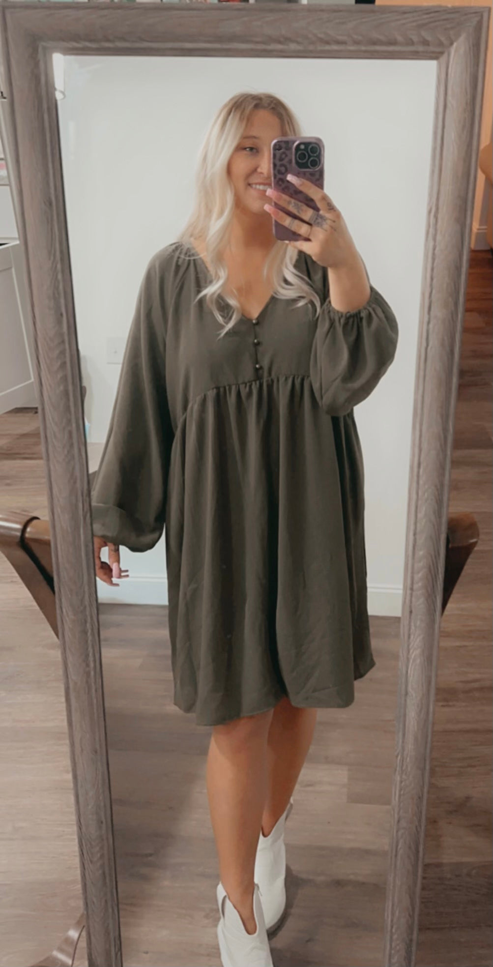 Moss plus size dress